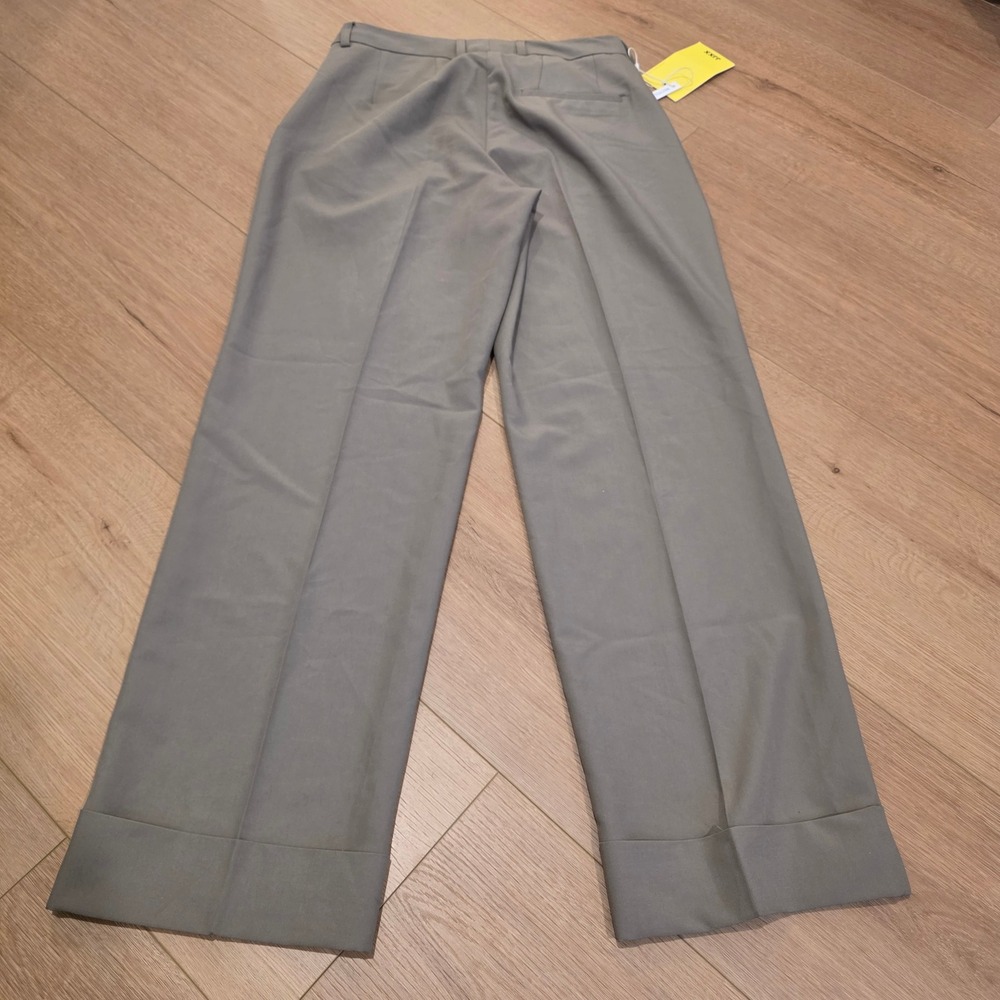 JJXX Mary Pleat Wide Leg Tailored Trousers Brindle Brown Grey 26/30 Scandi NWT - Picture 10 of 11